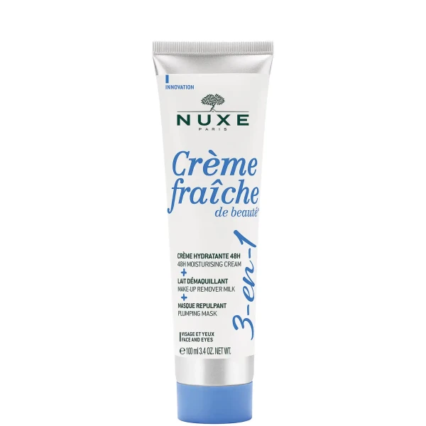 Nuxe Creme Fraiche De Beaute 3-in-1 (48H Moisturising Cream, Make-Up Remover Milk, Plumping Mask) 100ml (48h Ενυδατική Κρέμα, Γαλάκτωμα Ντεμακιγιάζ & Μάσκα Επαναπύκνωσης)